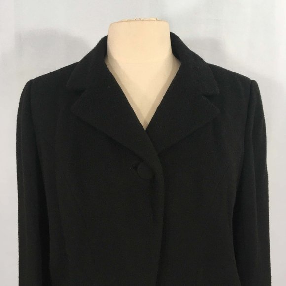 jean-lee Vintage 60s Black Wool Skirt Set, Blazer, Jacket, 42 Bust, 28 Waist - Picture 5 of 10